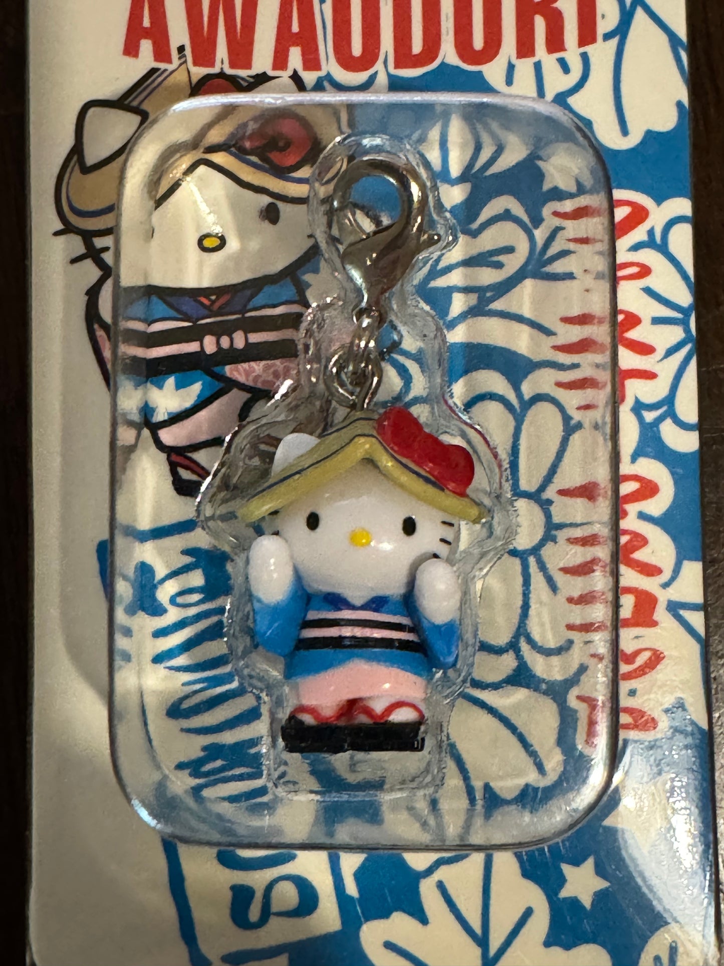 Hello Kitty Gotochi Charm Keychain Sanrio - Awaodori Minamikoshigaya