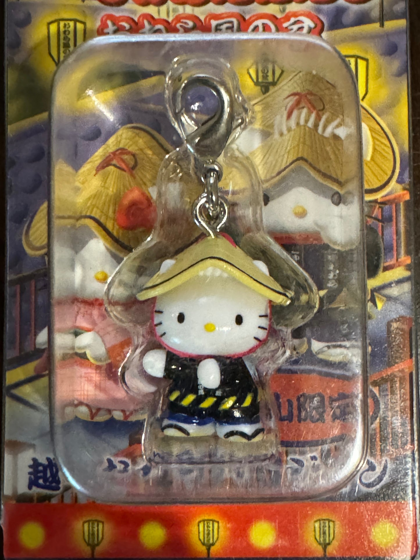 Hello Kitty Gotochi Charm Keychain Sanrio - Awaodori Ecchu Owara