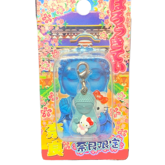 Hello Kitty Gotochi Charm Keychain Sanrio - Nara Daibutsu