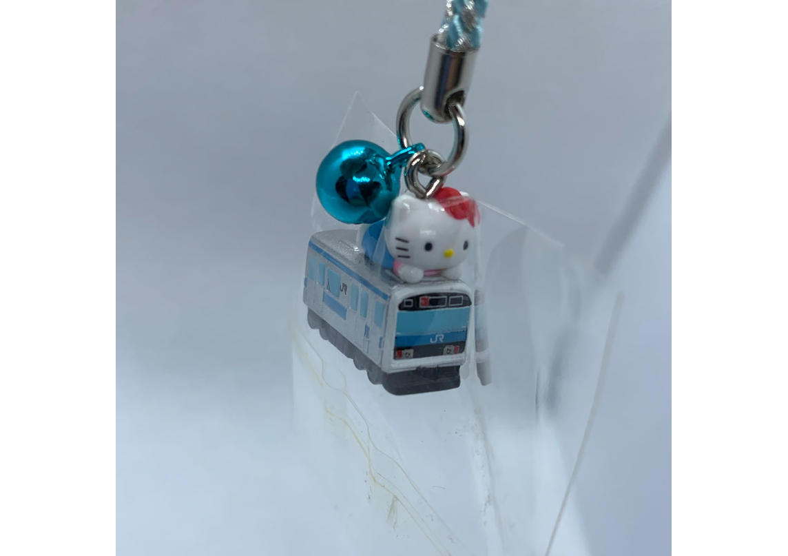 Hello Kitty Gotochi Charm Keychain Sanrio - Keihin Tohoku Line Version