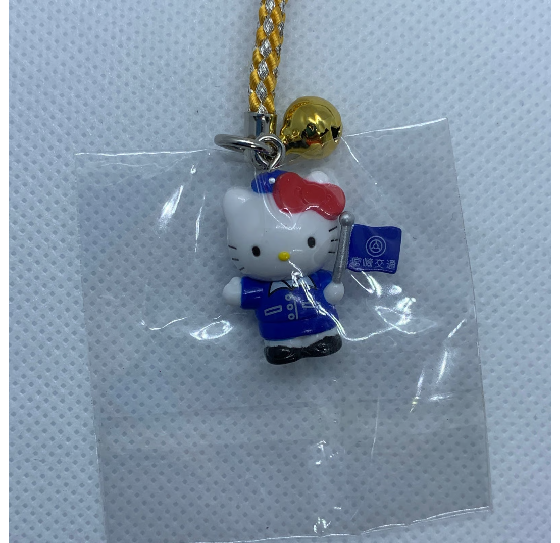 Hello Kitty Gotochi Charm Keychain Sanrio - Miyazaki Kotsu Bus Driver