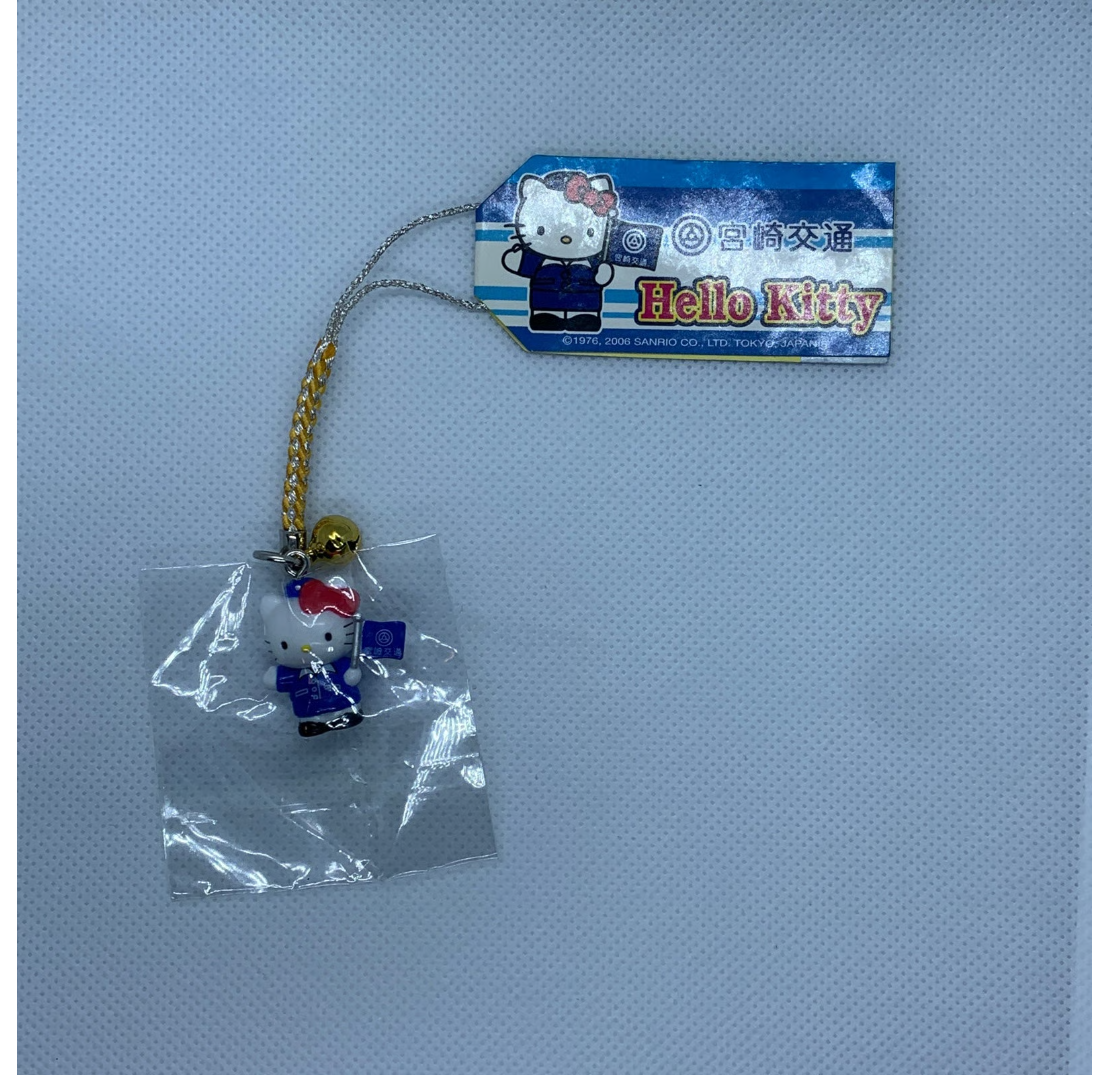 Hello Kitty Gotochi Charm Keychain Sanrio - Miyazaki Kotsu Bus Driver