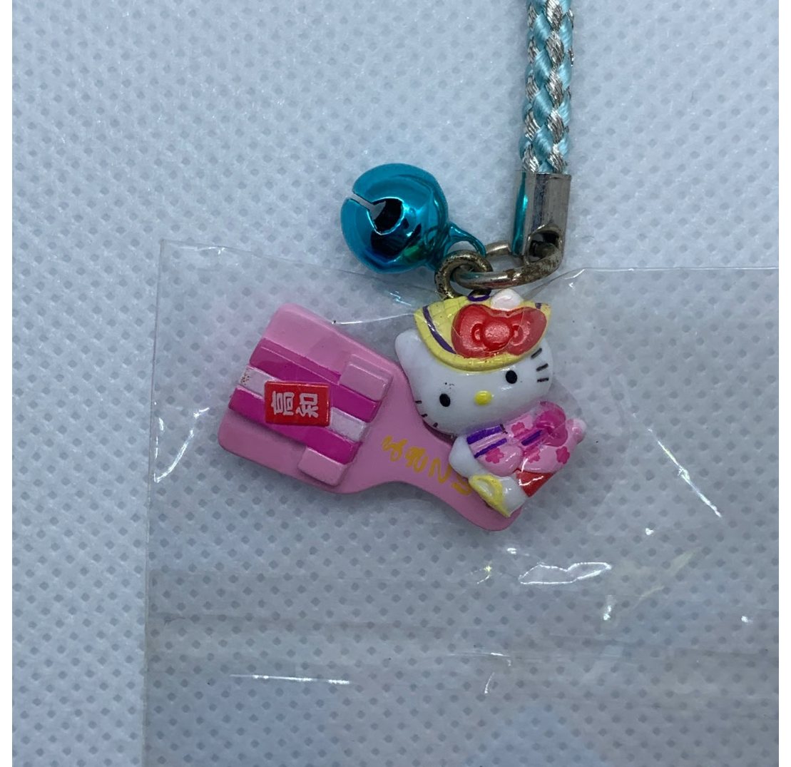 Hello Kitty Gotochi Charm Keychain Sanrio- Kochi Naruko Battledore