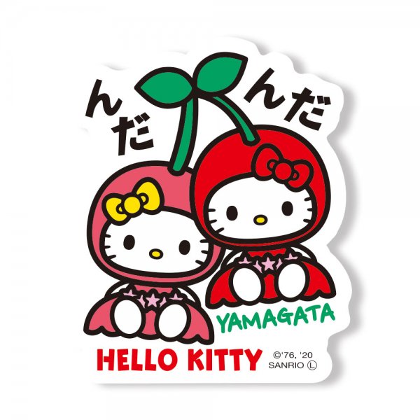 Hello Kitty Gotochi Sticker Yamagata Cherry