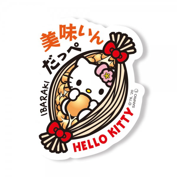 Hello Kitty Gotochi Sticker Ibaraki Natto