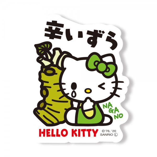 Hello Kitty Gotochi Sticker Nagano Wasabi