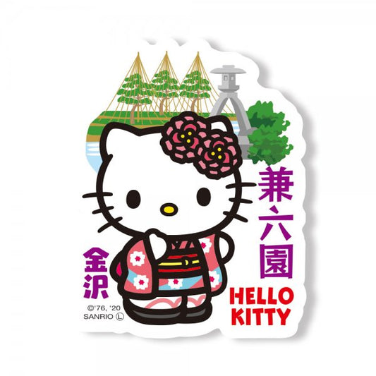 Hello Kitty Gotochi Sticker Ishikawa Kanazawa Kenrokuen