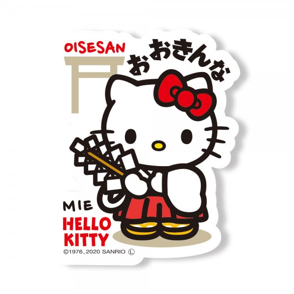 Hello Kitty Gotochi Sticker Mie Shrine Maiden