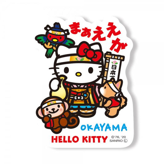 Hello Kitty Gotochi Sticker Okayama Momotaro 2