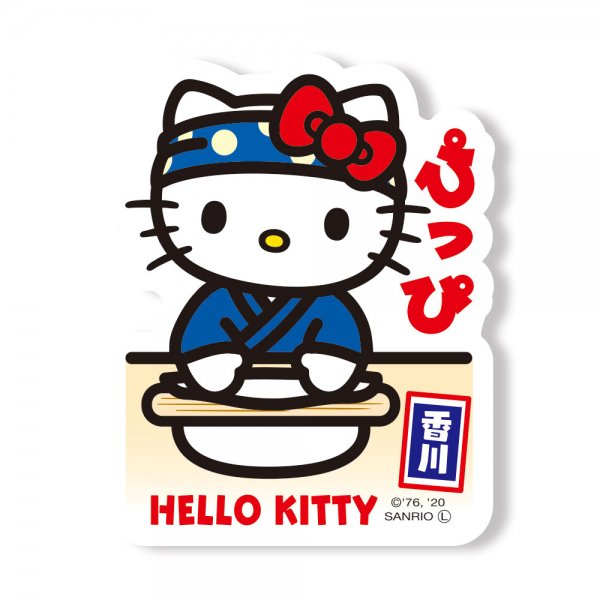 Hello Kitty Gotochi Sticker Kagawa Udon Noodle