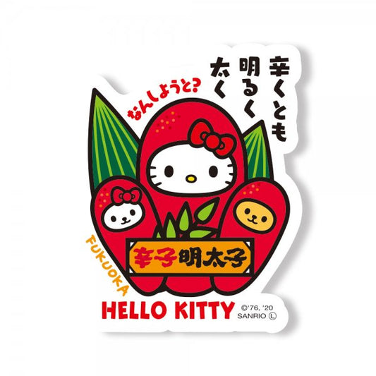 Hello Kitty Gotochi Sticker Fukuoka Mentaiko