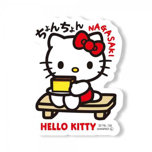 Hello Kitty Gotochi Sticker Nagasaki Kasutera