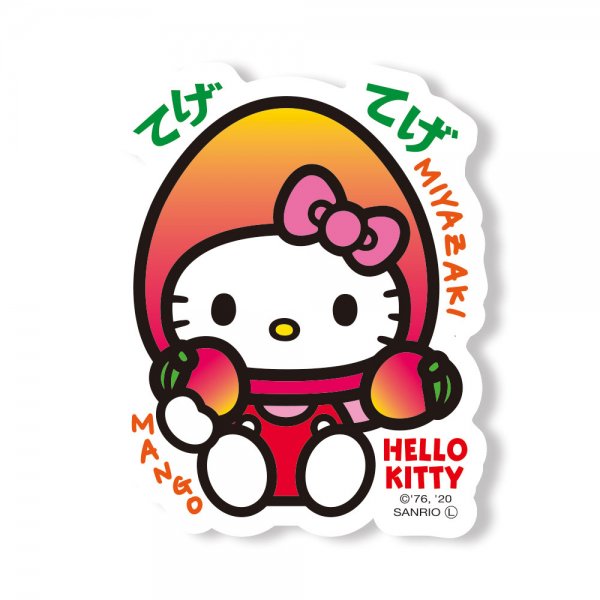 Hello Kitty Gotochi Sticker Miyazaki Mango