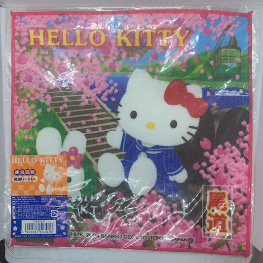 Hello Kitty Gotochi Washcloth / Mini Towel Sanrio - Hiroshima Cherry Blossom