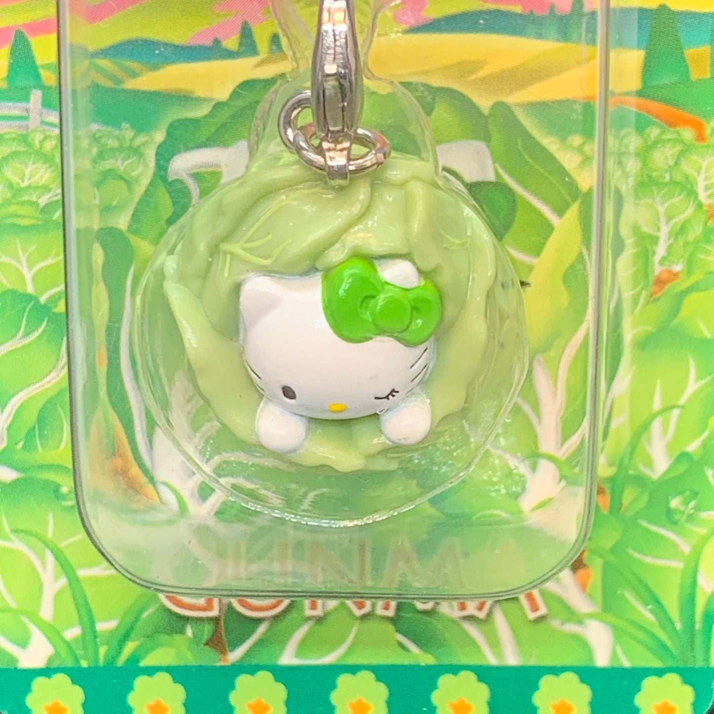 Hello Kitty Gotochi Charm Keychain Sanrio - Gunma Cabbage