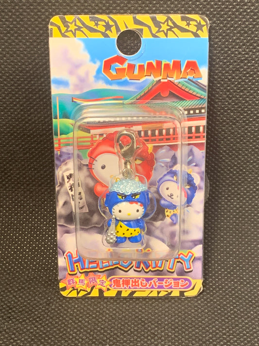 Hello Kitty Gotochi Charm Keychain Sanrio - Gunma Oni