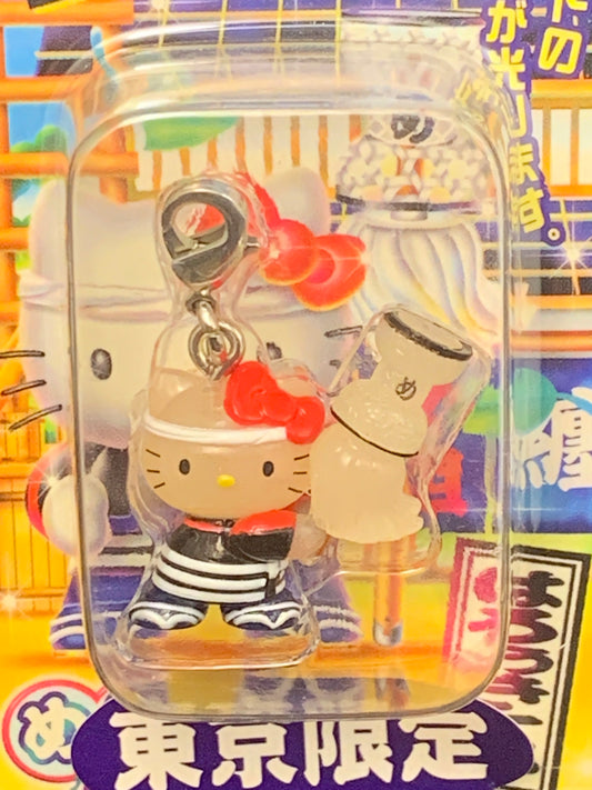 Hello Kitty Gotochi Charm Keychain Sanrio - Tokyo Megumi Edo Fire Fighter