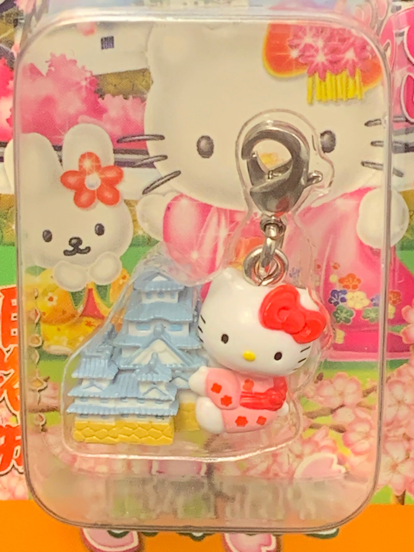 Hello Kitty Gotochi Charm Keychain Sanrio - Hyogo Himeji Castle