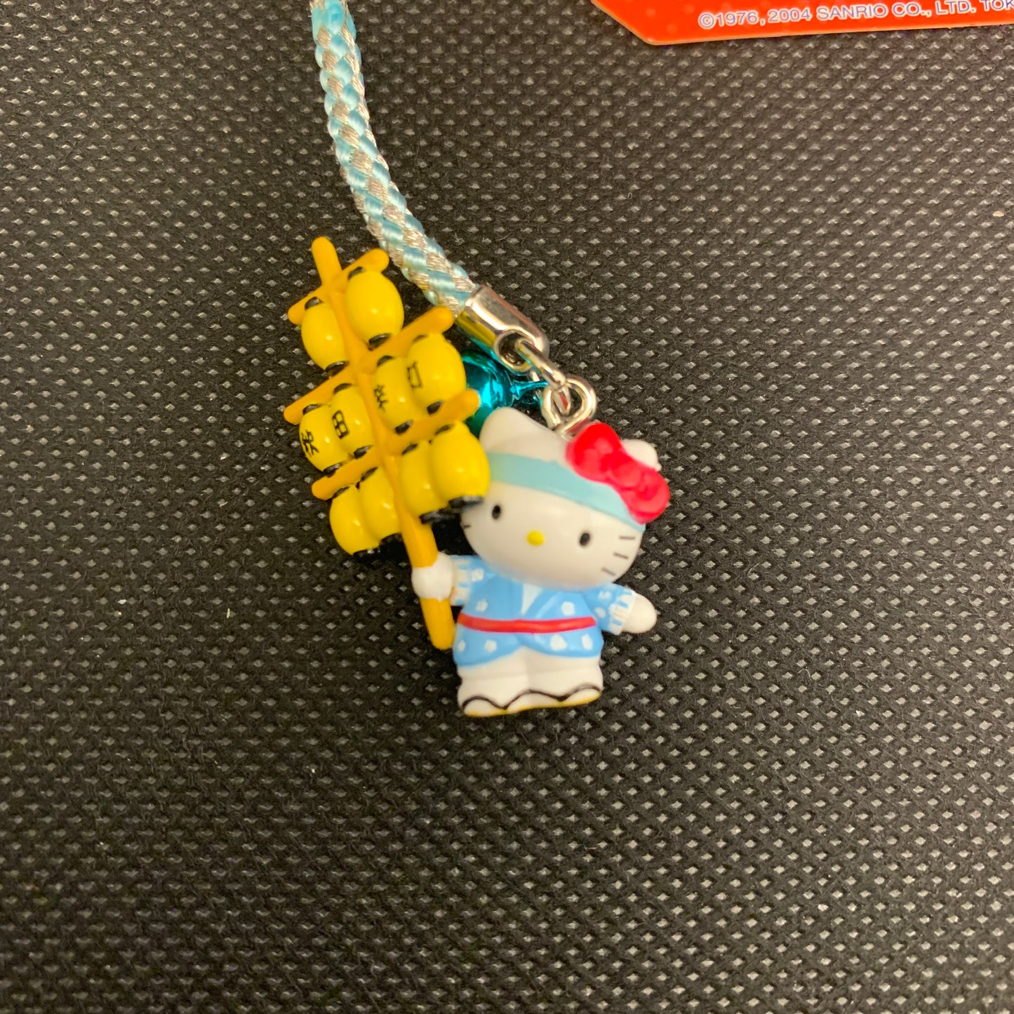 Hello Kitty Gotochi Charm Keychain Sanrio - Akita Kanto Festival