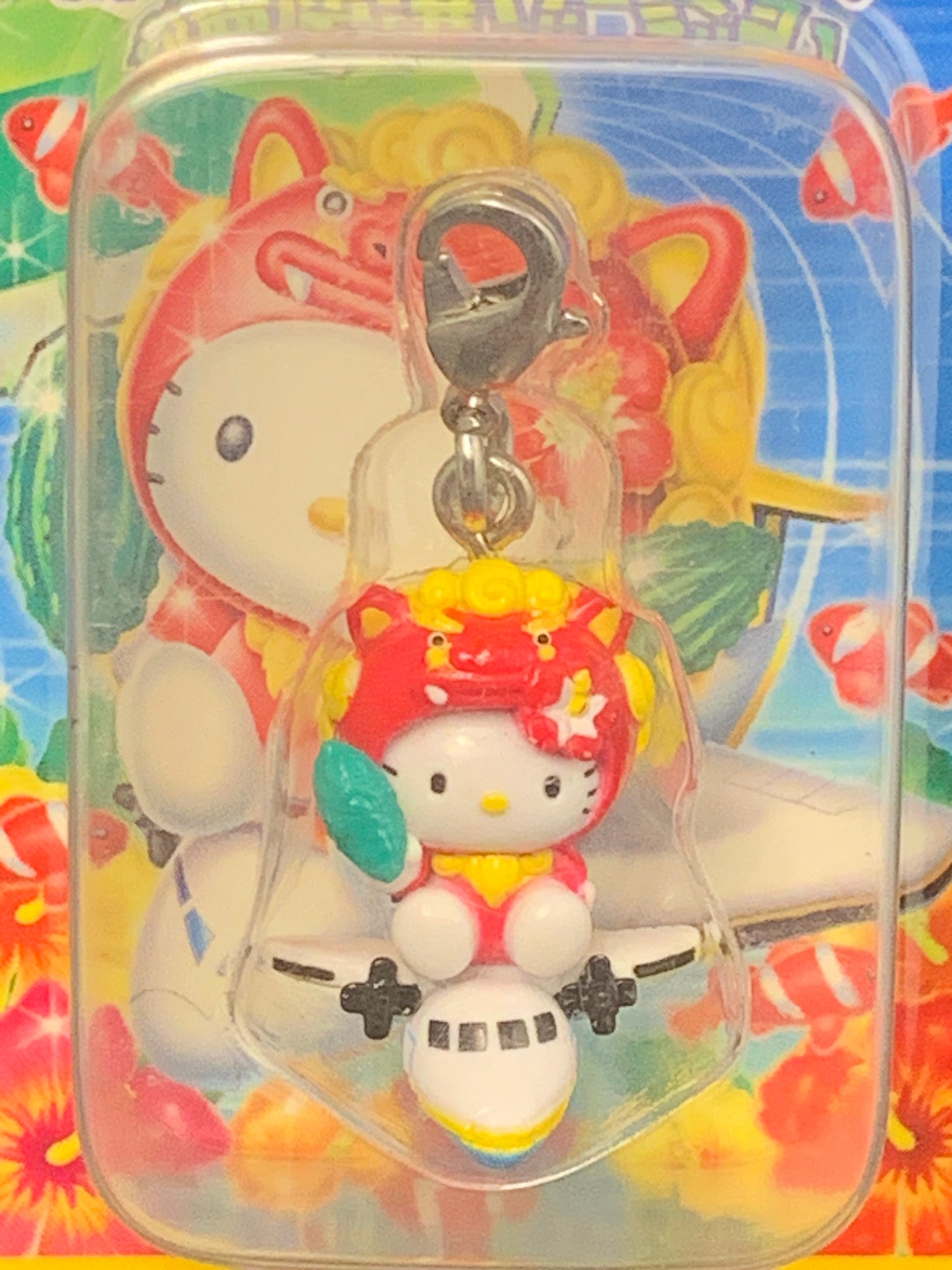 Hello Kitty Gotochi Charm Keychain Sanrio - Okinawa Naha Airport