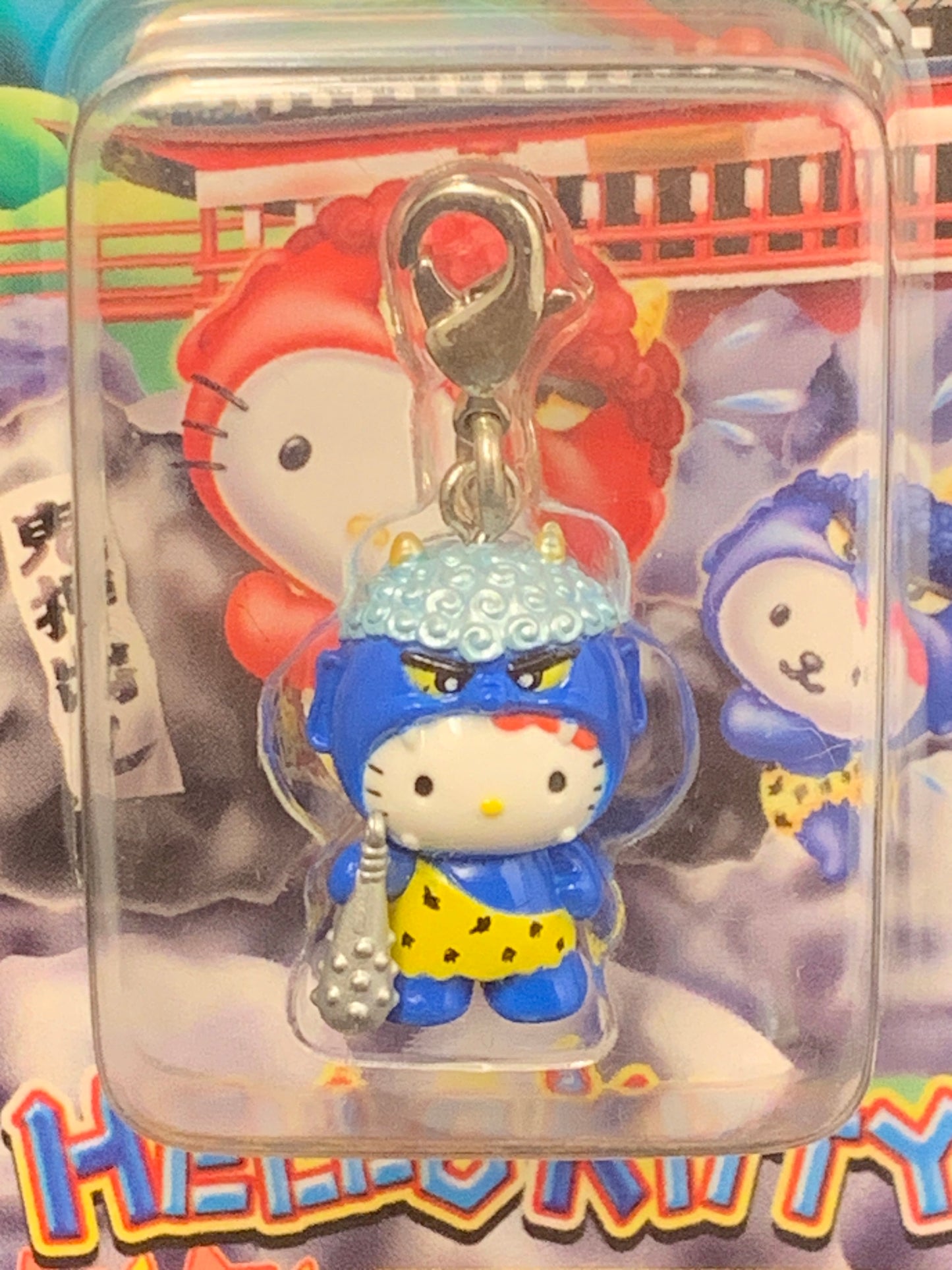 Hello Kitty Gotochi Charm Keychain Sanrio - Gunma Oni