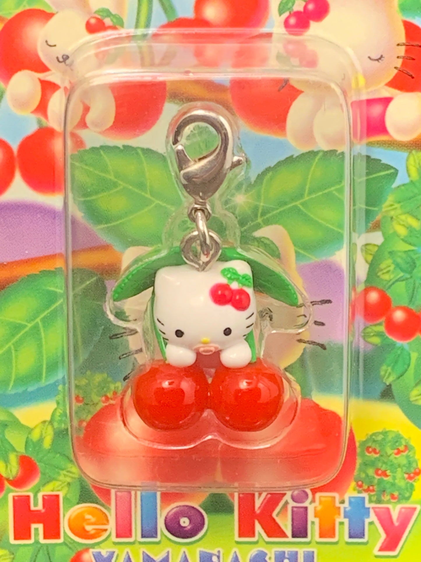 Hello Kitty Gotochi Charm Keychain Sanrio - Yamanashi Cherry Babies