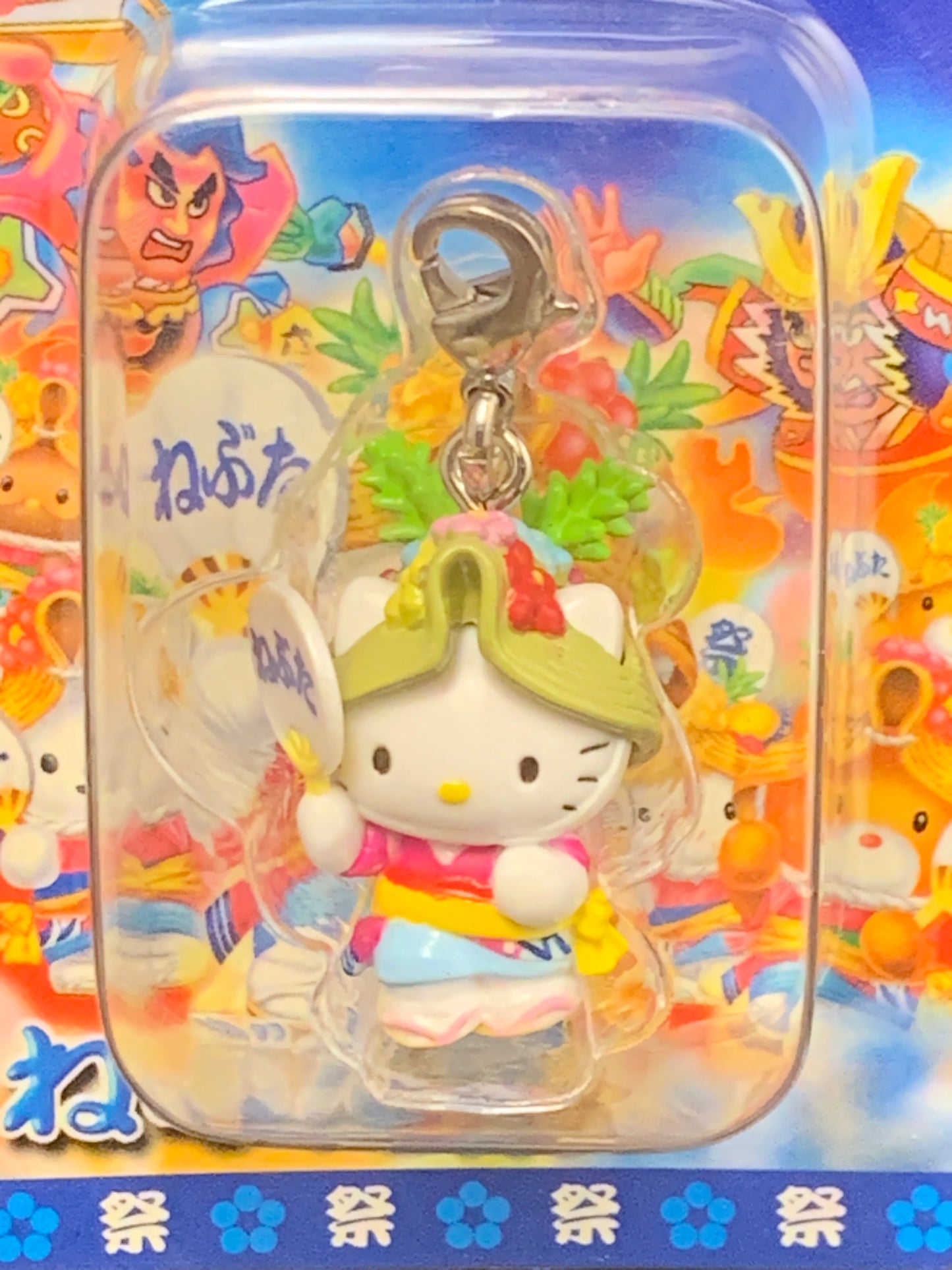 Hello Kitty Gotochi Charm Keychain Sanrio - Aomori Nebuta Festival