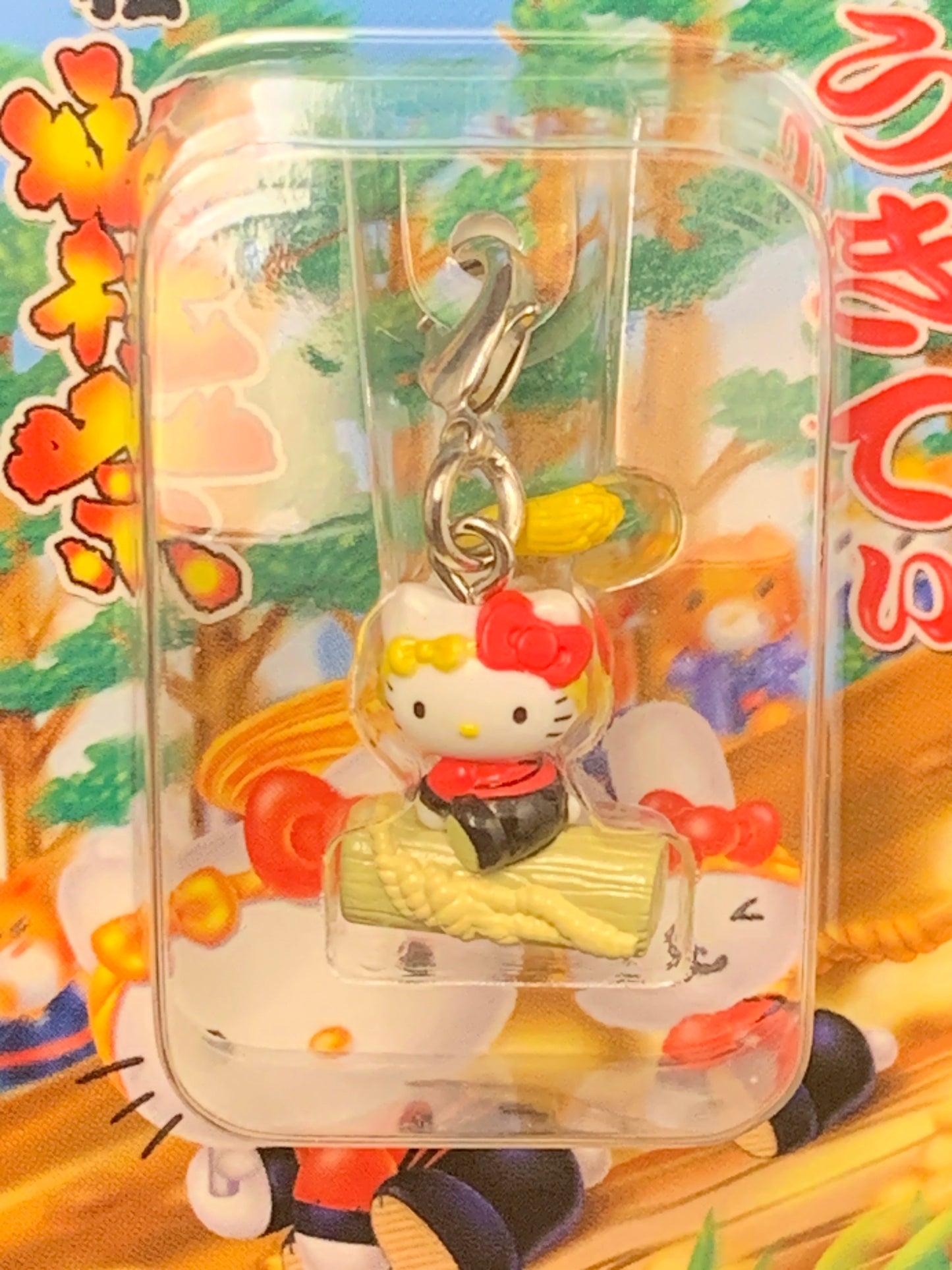 Hello Kitty Gotochi Charm Keychain Sanrio - Nagano Suwa Taisha